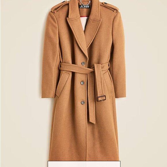 Elegant Tan Women's Coat - Picture 2 of 3